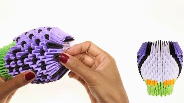 Origami 3d Owl Tutorial 1/32 Origami 3d Gufo Tutorial