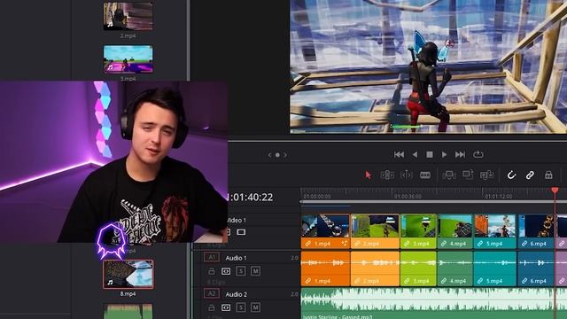 Editing a Fortnite Montage in a FREE Software... смотреть онлайн