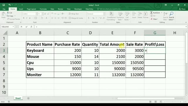 find profit and loss in excel | profit and loss in excel in hindi смотреть онлайн