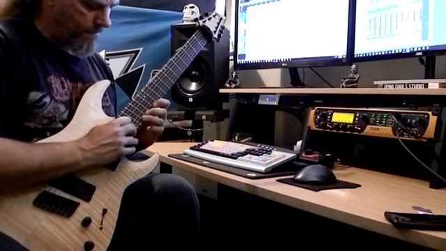 C7 Multiscale with Fishman fluence modern pickups thru Avid 11 rack смотреть онлайн
