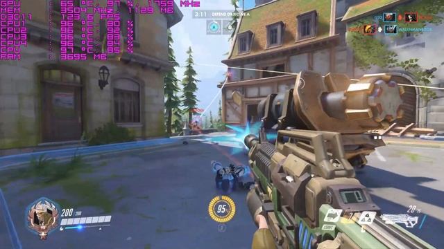 Overwatch on a MacBook + GTX 1050 Ti (Medium, 900p, Thunderbolt 1) смотреть онлайн