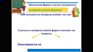 Неопределённая форма глагола, 3 класс Школа России