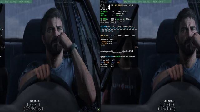 PC The Last of Us Part 1 v 1.1.0.0 vs 1.0.5.1 Build Comparison Update Performance Patch 13 Jun смотреть онлайн