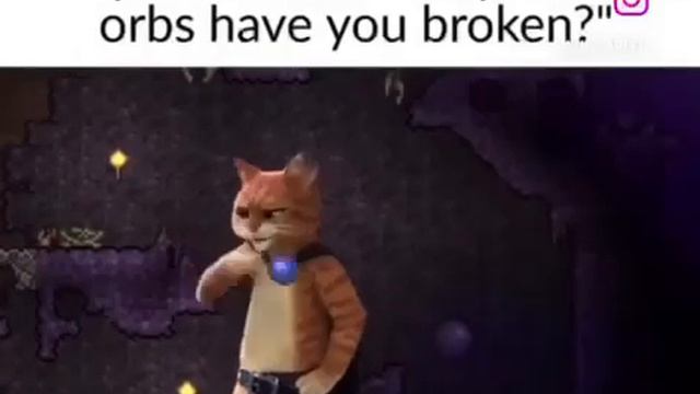 How many shadow orbs have you broken? (Terraria meme) смотреть онлайн