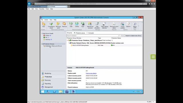 Особенности использования Microsoft System Center Data Protection Manager 2012 R2 (Модуль 2) смотреть онлайн