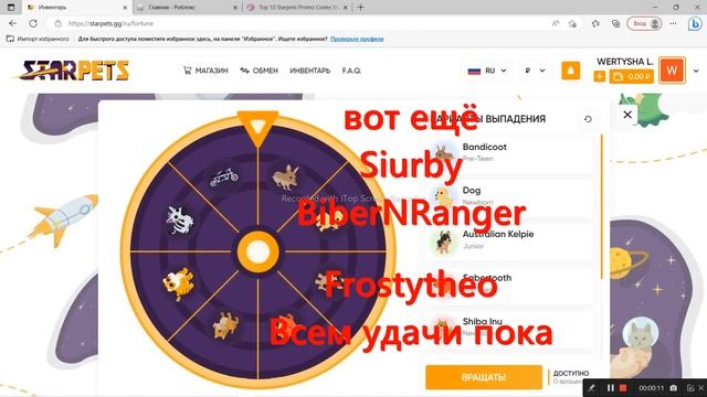 10 кодов в стар пет с на колесо фортуны смотреть онлайн