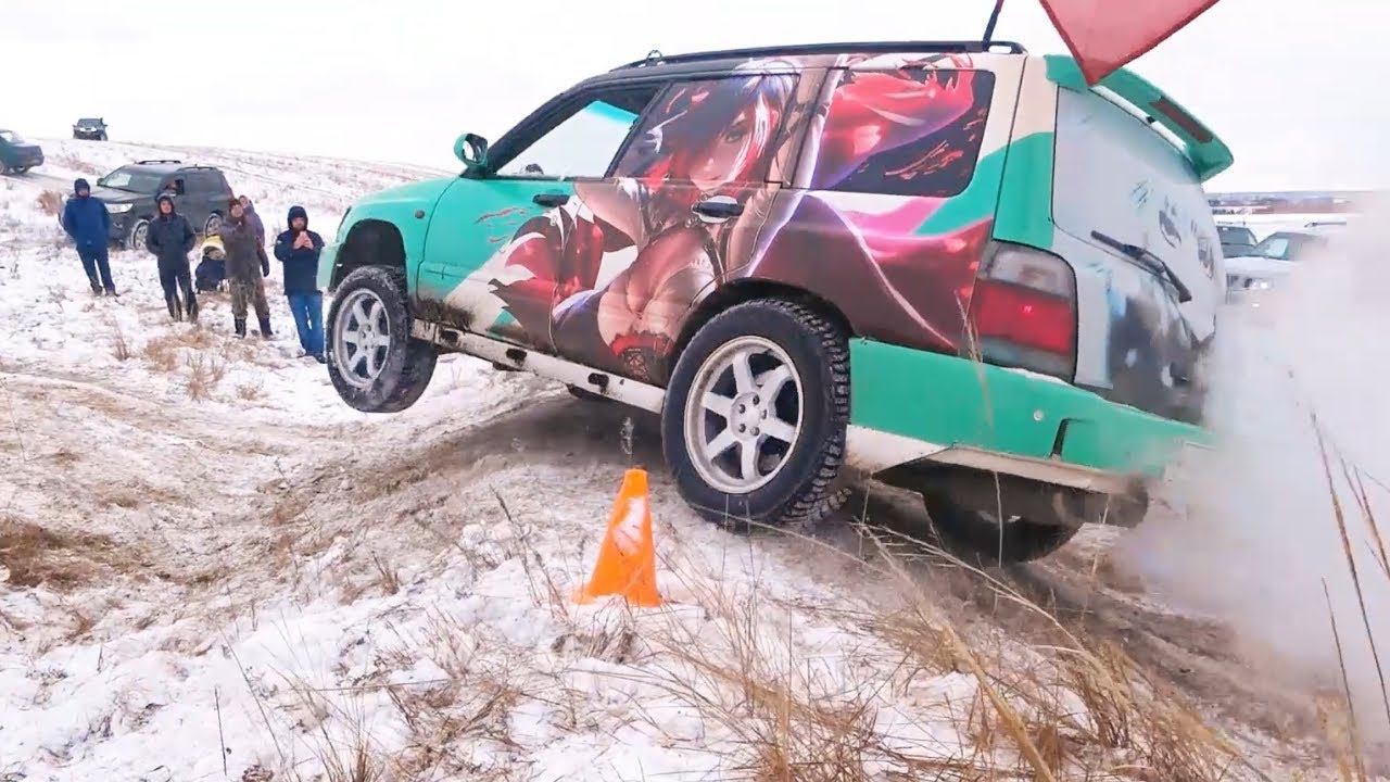 Subaru Forester Sti 2.2 vs Audi Quattro 4.2 на диагоналке смотреть онлайн