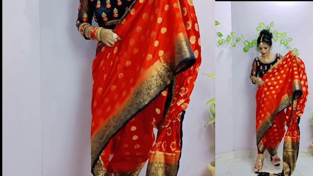 Maharashtrian Style Saree Draping !! How To Wear Maharashtrian Style Saree