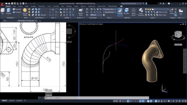 AutoCAD 2024 3D Tutorial for Beginners || AutoCAD 2D to 3D convert || AutoCAD 2024 Tutorial смотреть онлайн