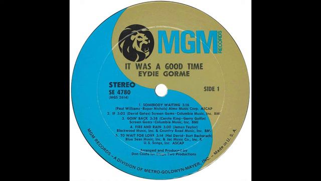 Eydie Gorme – “Goin’ Back” (MGM) 1971 смотреть онлайн