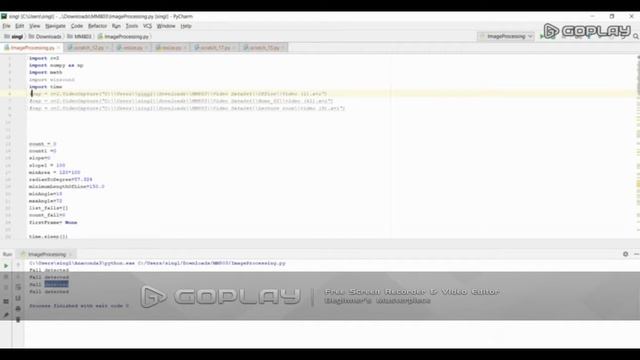 Human Body Fall detection using openCV смотреть онлайн