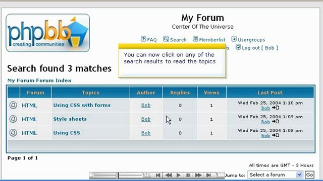 Using the Search function in phpBB смотреть онлайн
