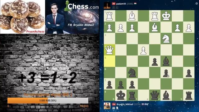 10 партий на Chess.com. GO TO 2700+ смотреть онлайн