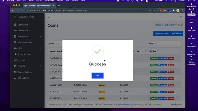 RCE via File Upload in MartDevelopers-Inc/KEA-Hotel-ERP смотреть онлайн
