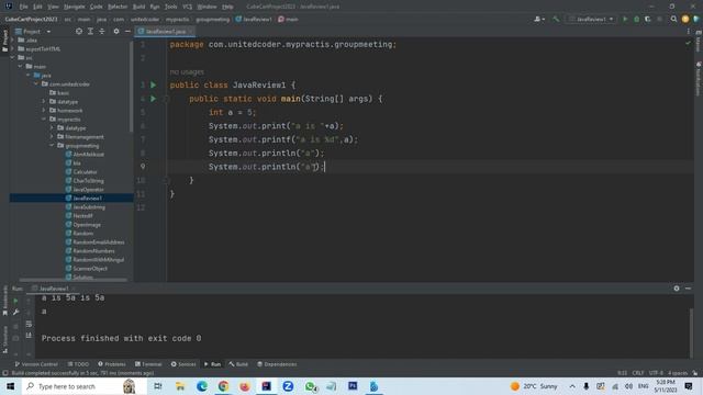 Java Review 1 (print, printf and println) смотреть онлайн