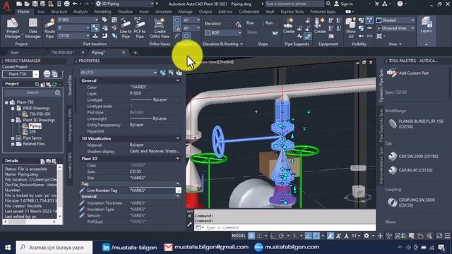 AutoCAD Plant 3D - #12 | Borulama (Piping) смотреть онлайн
