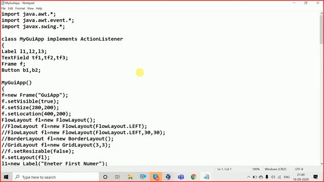 #92 Java GUI Programming | How to Create An U.I(User Interface)Using AWT & Swing In Java Tutorials смотреть онлайн