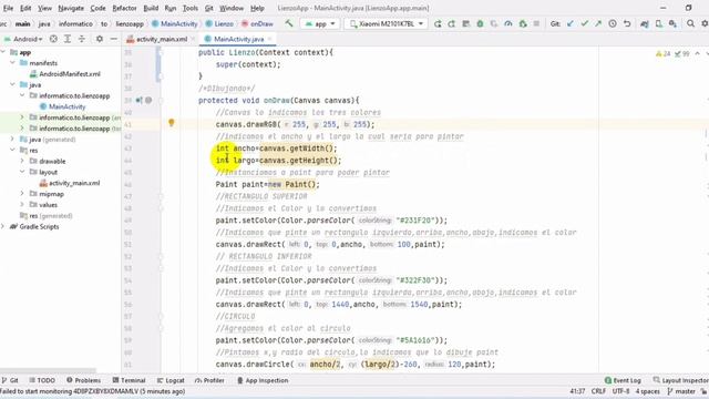 Clase Canvas, Paint, Shader - Dibujar en Aplicación en Android Studio смотреть онлайн