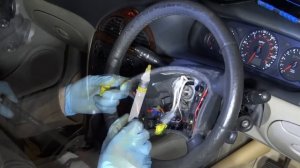 Citroen C5 Steering wheel removal