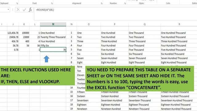 How to convert numbers into words in EXCEL смотреть онлайн