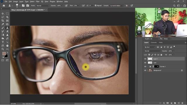 Remove Reflection or Remove Glare from Glasses in 30-Sec Photoshop Hidden смотреть онлайн
