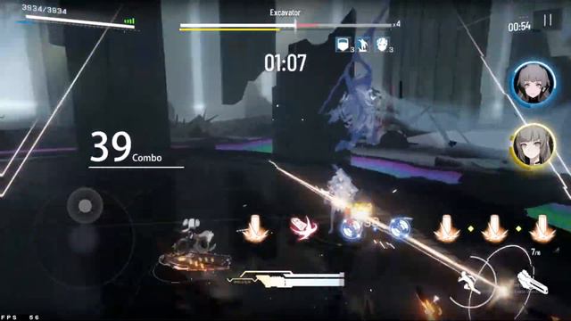 Fire team vs Lvl 80 Memory Rescue Aife (NO DAMAGE) - Punishing: Gray Raven смотреть онлайн