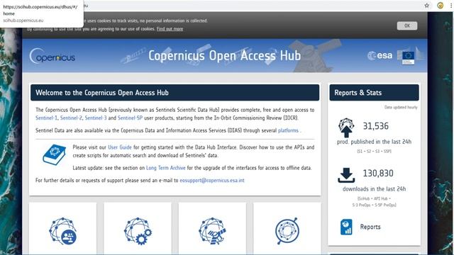 Open Data: How to download Sentinel imagery from ESA [EN] смотреть онлайн