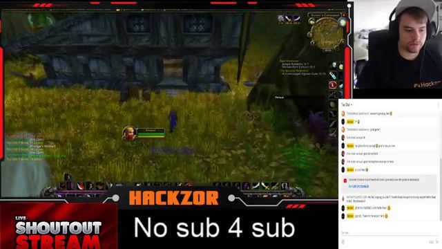 Wow Classic leveling from 1-60 - Livestream Hackzor Shoutout! смотреть онлайн