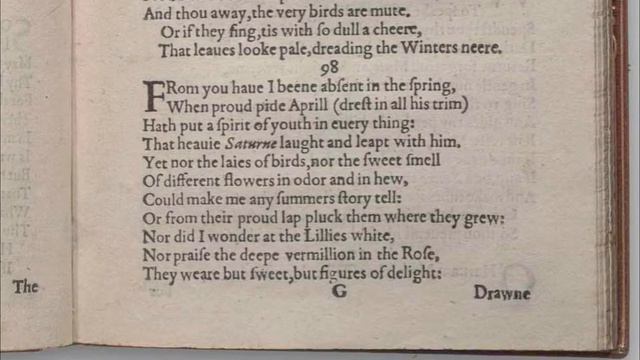 Shakespeare's Sonnet #98 "From you have I been absent in the spring" смотреть онлайн
