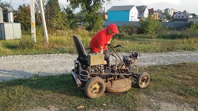 Газонокосилка - легкий трактор (своими руками из авто и мотозапчастей) смотреть онлайн