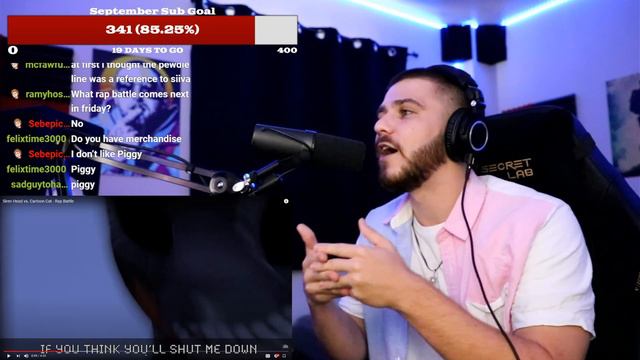 REACTION Siren Head vs. Cartoon Cat - Rap Battle смотреть онлайн