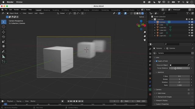 How to Change Depth of Field in Blender (Blur Objects Based on Distance from Camera) смотреть онлайн