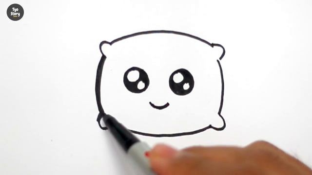 #141 How to Draw a Cute Pillow - Easy Drawing Tutorial смотреть онлайн