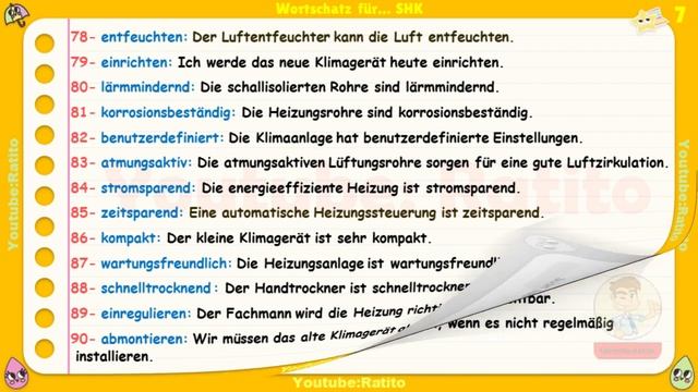 Mein Wortschatz Für…  SHK