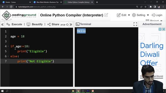 IF ELSE Statement in Python | IF Else Python | Python Full Course in Hindi #51 смотреть онлайн