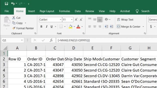 Finding the Max Values in a Column in Excel смотреть онлайн