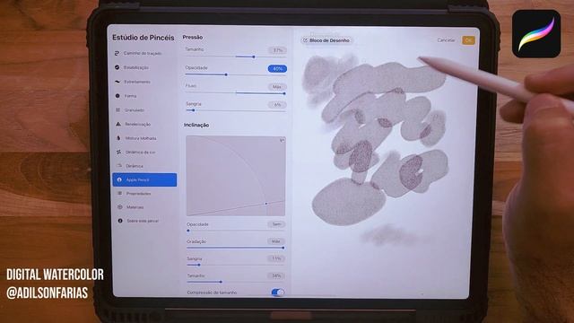 Creating Watercolor Brush for Procreate смотреть онлайн