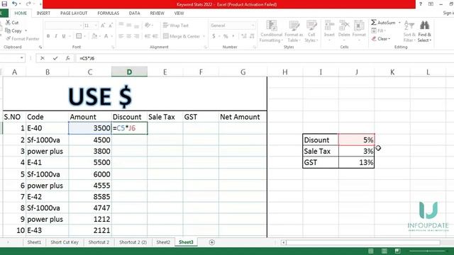 MS Excel Use Dollar Sign #$ смотреть онлайн
