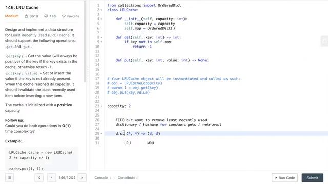 Amazon Coding Interview Question: LRU Cache смотреть онлайн