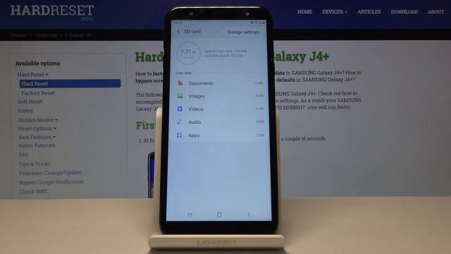How to Format SD Card in SAMSUNG Galaxy J4+ - Erase SD Card смотреть онлайн