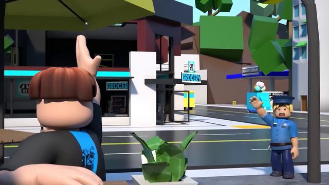 ROBLOX Brookhaven 🏡RP - FUNNY MOMENTS: Police Chase Bank Robbers   | Roblox Jack