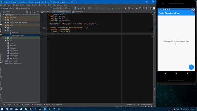 HTTP request and API calling in Flutter, flutter video tutorial in English, part 32 смотреть онлайн