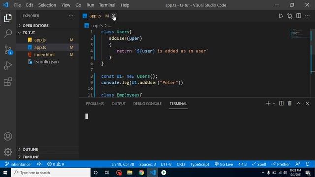 Typescript tutorial #30 Inheritance in TS with example смотреть онлайн