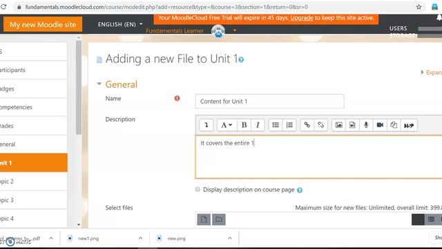 How to add/edit course content in moodle cloud смотреть онлайн
