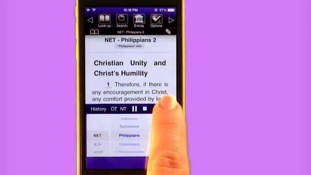 Bible App for iPhone, iPad, iPod Touch - Touch Bible Loaded - Audio Bible, Study Bible, NET & KJV смотреть онлайн