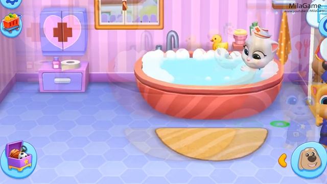 МОЙ ГОВОРЯЩИЙ ТОМ И ДРУЗЬЯ Ухаживаем за питомцем #Том_2 #Том смотреть онлайн