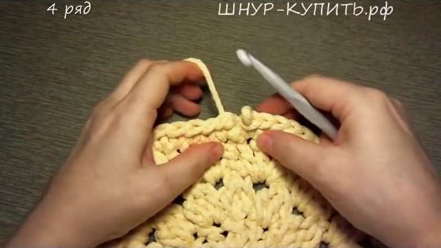 Вяжем ВМЕСТЕ: коврик "Мозаика" из шестиугольников смотреть онлайн