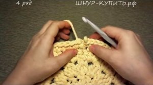 Вяжем ВМЕСТЕ: коврик "Мозаика" из шестиугольников