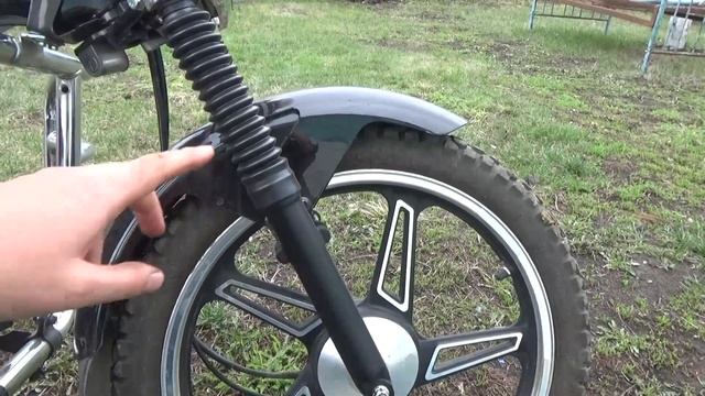 Мопед Альфа результат замены масла в передней вилки