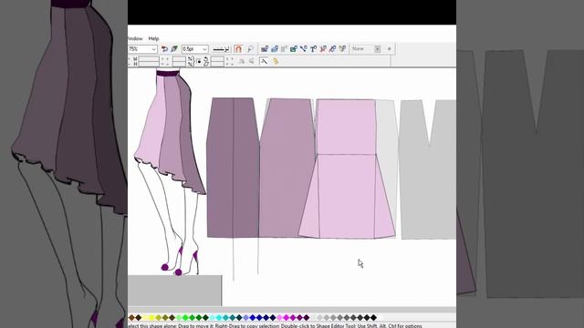 Моделирование юбки годе с неровным низом смотреть онлайн
